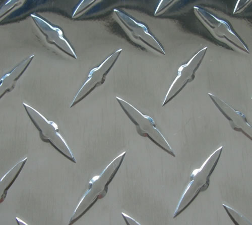 One Bar Aluminum Diamond Checkered Plate